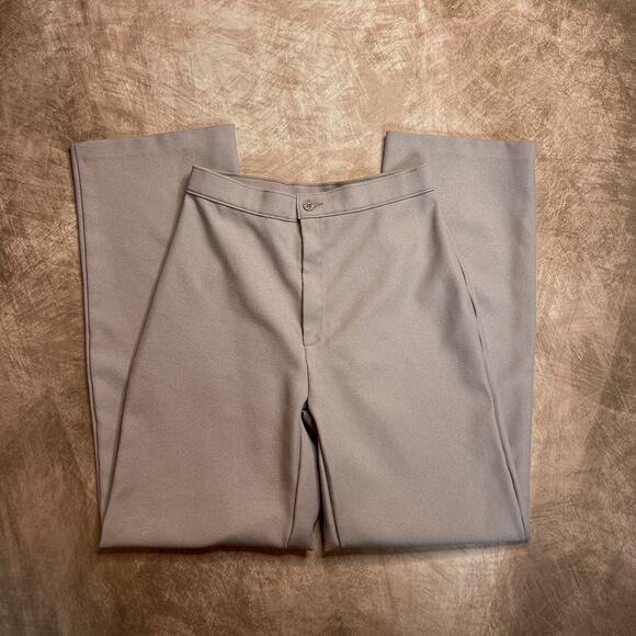 Levi's Bend Over Vintage 80s Wide Leg Trousers High Rise Beige Khaki Women's 12S - Picture 1 of 10